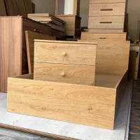 تخت یک نفره به همراه پاتختی دو کشو|تخت و سرویس خواب|تنکابن, |دیوار