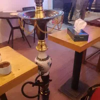قلیان برنزی قجری زیبا بزرگ مارک وزیری