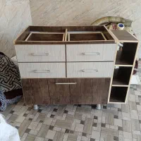 کابینتMDF،کنجی مثلثی طبقاتی،روشور بزرگ،هالوژن