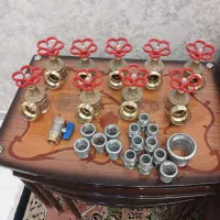 شیرفلکه برنجی واتصالات گالوانیزه