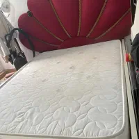 تختواب دو نفره شیک با دراور و اینه|تخت و سرویس خواب|چالوس, |دیوار