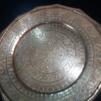 سه عدد سینی مسی قدمت دار