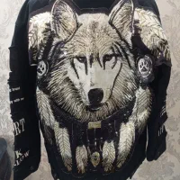 کت لی مشکی طرح دار