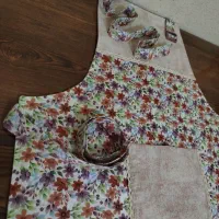 دوخت سرویس آشپزخانه جهیزیه عروس|سفره، حوله، دستمال آشپزخانه|یزد, |دیوار