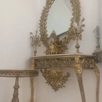 اینه شمعدان برنز لوستر آبکاری|آینه|قم, علی آباد سعدگان|دیوار