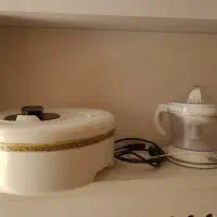 آب پرتقال گیری آمریکایی و دستگاه بخارساز