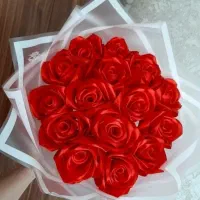 فروش گل‌های رز ربانی دست‌ساز شیک و خاص|گل مصنوعی|شیراز, ستارخان|دیوار