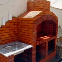 باربیکیو آجری و سنگی دکراسیون باغ و ویلا
