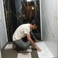 کاشیکاری با چسب، سرامیک کاری کاشی کاری ،تخریب