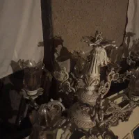 ۲ عدد لوستر شاه عباسی ۵ شعله|لوستر و چراغ آویز|مشهد, سرافرازان|دیوار