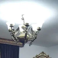 لوستر  برنج طرح فرشته ۶ شعله
