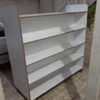 قفسه چوبی دوطرفه چرخ دار
