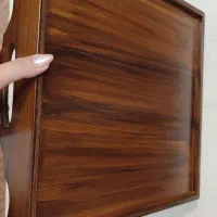 سینی چوبی رزینی|ظروف سرو و پذیرایی|قم, بلوار امین و ساحلی|دیوار