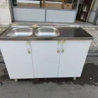 کابینت زیر سینک کابینت ظرفشویی سه درب چپ