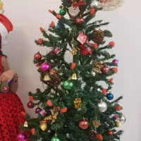 درخت کریسمس ۱۸۰ سانتی|صنایع دستی و سایر لوازم تزئینی|تهران, شهرک فرهنگیان|دیوار