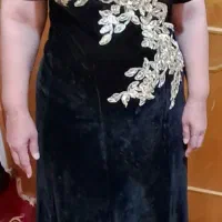 پیرهن مجلسی مخمل سایز ۴۶تا ۴۸