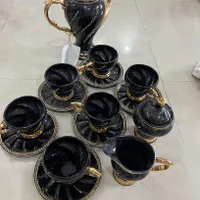 صبحونه خوری نگین کاری شده ۶ نفره|ظروف سرو و پذیرایی|ساری, |دیوار