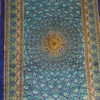 فرش زرنیم ابریشم