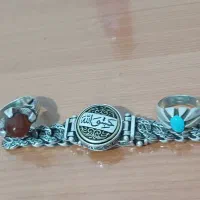 دستبند نقره دست ساز حسبی الله درجه یک