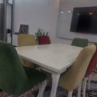 میز ناهار خوری و یک دست مبل هفت نفره|مبلمان خانگی و میز عسلی|ازنا, |دیوار