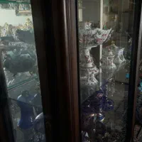 بوفه چوب گردو هالوژن دار|بوفه، ویترین، کنسول|تهران, آرارات|دیوار