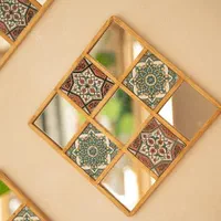 تابلو ، دیوار کوب و قاب آینه چوبی ست|آینه|مشهد, شهید هاشمی نژاد|دیوار