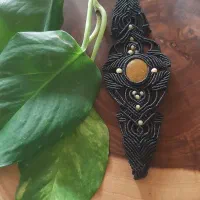 بافت دستبند مکرومه زیبا