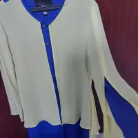 مانتو حریر دورنگ تمیز