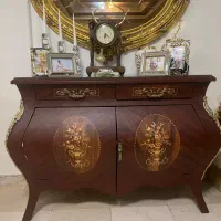 کنسول چوب راش باآینه معرقکاری شده فوق العاده زیبا