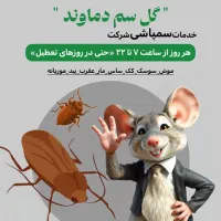 سمپاشی تضمینی انواع موش سوسک کک ساس سم پاشی