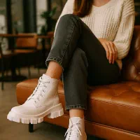 نیم بوت زنانه سفید