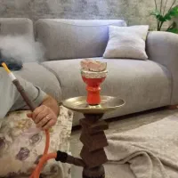 قلیان قلیون تنه چوبی با کام دهی فوق العاده