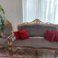 مبل استیل چوب گردو تمیز