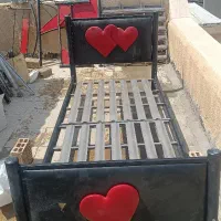 تخت فلزی یکنفره (دو عدد)