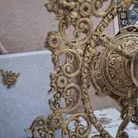 کنار سالنی ظرف میوه آلیاژ با روکش برنز|ظروف سرو و پذیرایی|چالوس, |دیوار