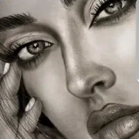 طراحی چهره سیاه قلم|تابلو، نقاشی، عکس|بروجرد, |دیوار