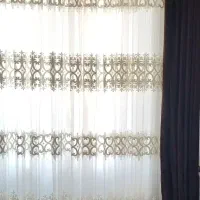 دوعدد پرده پذیرایی و دو عدد پرده اتاق خواب|پرده، رانر، رومیزی|ساری, |دیوار