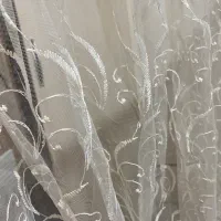 پرده عرض چهارونیم طول خیلی بلند با کناری قهوه ای|پرده، رانر، رومیزی|رشت, معلم|دیوار