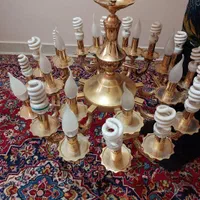 لوستر سقفی هشت شاخه سه عددی جمعا ۲۴ عدد لامپ میخور|لوستر و چراغ آویز|تهران, شهران شمالی|دیوار