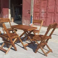 میز و صندلی تاشو دو نفره