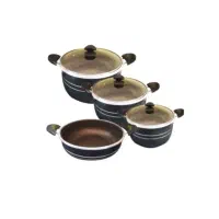 سرویس قابلمه و تابه لانه زنبوری 7 پارچه هلنا|ظروف پخت‌وپز|بهارستان, |دیوار