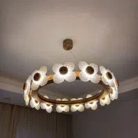 لوستر تزئینی(دکوراتیو) طرح گل