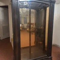 بوفه چوبی شیشه ای کلاسیک|بوفه، ویترین، کنسول|همدان, |دیوار