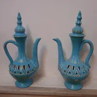 دکوری آبی گل آبپاش سفالی|صنایع دستی و سایر لوازم تزئینی|قم, هفت تیر|دیوار