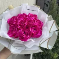 دسته گل روبانی|گل مصنوعی|آستانه اشرفیه, |دیوار
