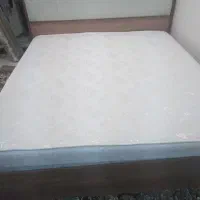 تخت ام دی اف دونفره سایز۲۰۰در ۱۸۰همراه تشک طبی|تخت و سرویس خواب|تهران, گلچین|دیوار