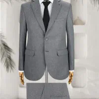 فروش ویژه کت شلوار اداری فاستونی رنگ طوسی