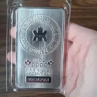 شمش نقره ۱۰ اونسی کانادایی