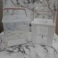 ظرف آبکش mania نگهدارنده ترشیجات و لبنیات/ پنیر|ظروف نگهدارنده، پلاستیکی، یکبارمصرف|آفتاب, |دیوار