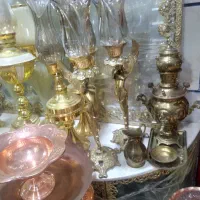 شمعدونی پایه فرشته برنز اصل